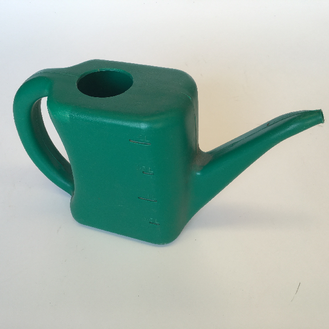 WATERING CAN, Green Plastic